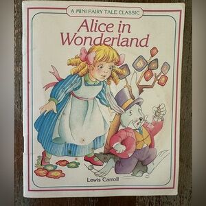 Vintage Alice in Wonderland Mini Fairy Tales Book Ottenheimer Publications